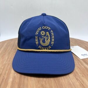 Katin Blue and Gold Trucker Hat with Mermaid Logo